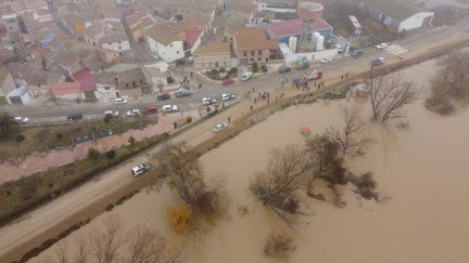 Imagen de Pradilla de Ebro este lunes. Foto: Guardia Civil.