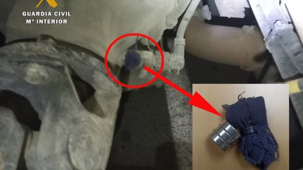 Imagen de uno de los tacógrafos intervenidos. (Foto: Guardia Civil).