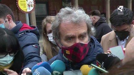 Fernando Simón, director del Centro de Coordinación de Alertas y Emergencias Sanitarias, este viernes en Zaragoza.