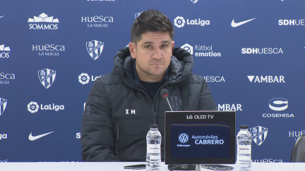 Xisco Muñoz en rueda de prensa.