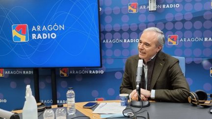 Javier Azcón, este lunes en el programa 'Despierta Aragón' de Aragón Radio.