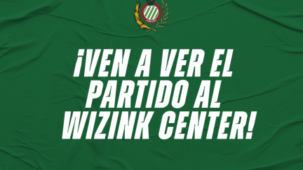 Cartel para ir a ver el encuentro en el Wizink Center.