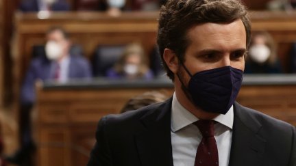 El presidente del PP, Pablo Casado, subraya que los Presupuestos de Pedro Sánchez "nacen muertos". / Foto: EP.
