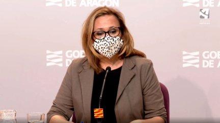 La consejera de Presidencia, Mayte Pérez, en rueda de prensa.
