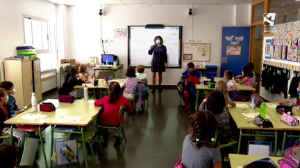 Alumnos en clase.