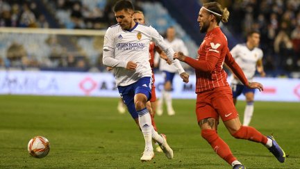Narváez durante el encuentro de este jueves. Foto: Real Zaragoza.