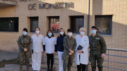 El equipo móvil que ha comenzado su actividad en Monzón. (Foto: DGA)