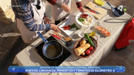 Almuerzo aragonés (km 0) en Mediana de Aragón