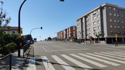Imagen de una calle de la localidad zaragozana de Utebo. / Foto: EP