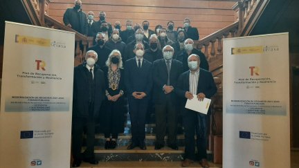El convenio se ha firmado en Lérida este martes 25. / Delegación del Gobierno Aragón.