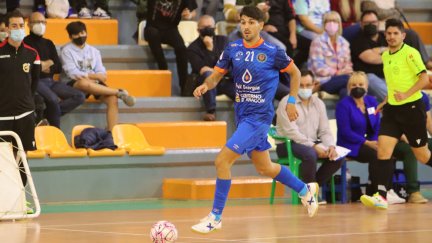 Carlos García, en un partido con Full Energía Zaragoza.