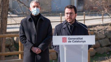 El presidente de la Generalitat, Pere Aragonés, en una imagen de archivo. / Europa Press
