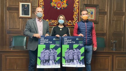 Carlos Ranera, Emma Buj y Carlos Aranda han presentado este lunes el duelo de la Challenge Cup de este miércoles.