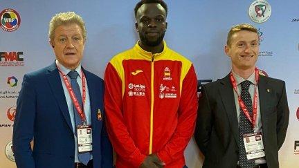 Babacar Seck ha logra un gran éxito en la primera prueba de la Karate 1 Premier League.