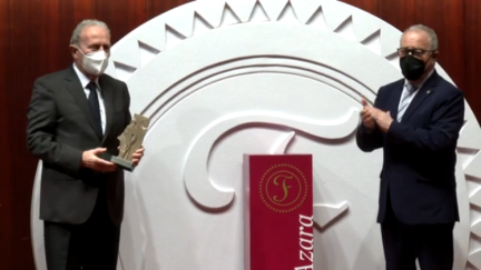 Federico Fillat recoge el XXIV Galardón Félix de Azara.