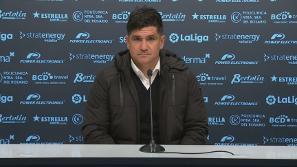 Xisco Muñoz en rueda de prensa.