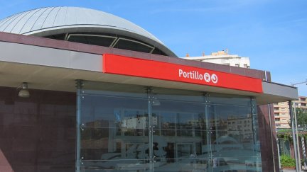 Entrada a la estación de El Portillo (Zaragoza). / Foto: EP