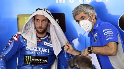 Alex Rins, durante los test de pretemporada celebrados en el circuito de Mandalika.