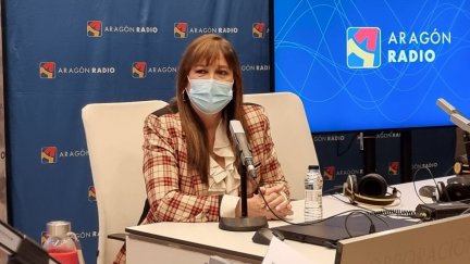 La consejera de Sanidad, Sira Repollés, en la entrevista de este miércoles en Aragón Radio. / CARTV