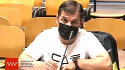 César Román, en la Audiencia Provincial de Madrid. (EP).