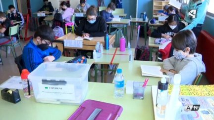 Imagen de una aula aragonesa.