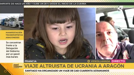Imagen del empresario aragonés Santiago Palomera, durante su intervención en el programa 'Aquí y Ahora', de Aragón TV.