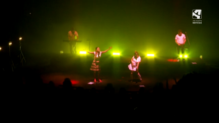 Imagen del concierto de Rigoberta Bandini en Zaragoza.