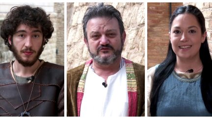 Diego de Marcilla (Juan Esteban, Pedro de Azagra (Ramón Bronchel) e Isabel de Segura (Alba Sánchez).