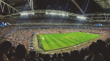 Estadio de fútbol.