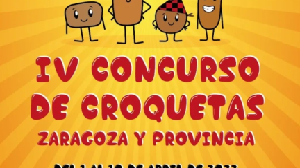 Cartel de la cuarta edición del concurso de croquetas.