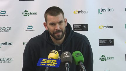Marc Gasol en rueda de prensa.