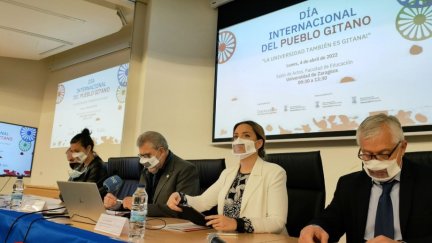 La consejera Maru Díaz, en la Universidad de Zaragoza. / Foto: Gobierno de Aragón