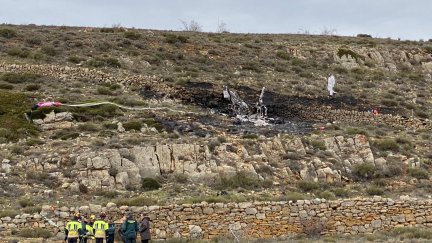 Guardia Civil y Protección Civil se han desplazado hasta el lugar del siniestro. | Foto: Álvaro Sánchez