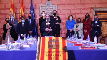 Acto institucional del 44 aniversario de la Diputación General de Aragón. Foto: Twitter Gobierno de Aragón.
