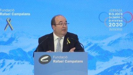 Miquel Iceta en la clausura de la jornada sobre los JJ. OO. de Invierno celebrada en Barcelona el pasado mes de marzo. | Europa Press