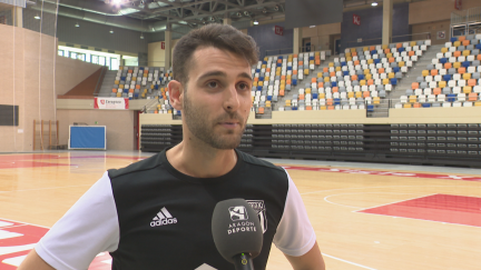 Jorge Palos hablando para Aragón Deporte.