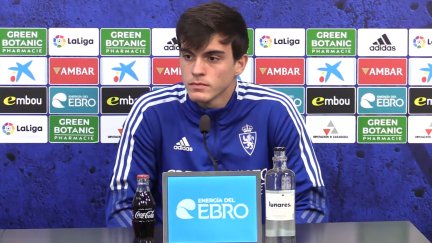 Francho Serrano en rueda de prensa.