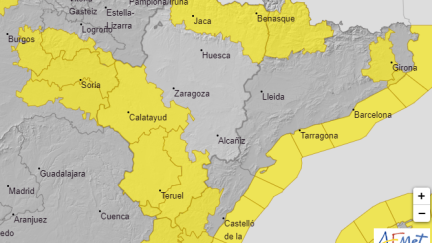 Mapa de la Agencia Estatal de Meteorología.
