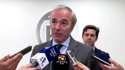 Jorge Azcón, presidente del PP en Aragón.