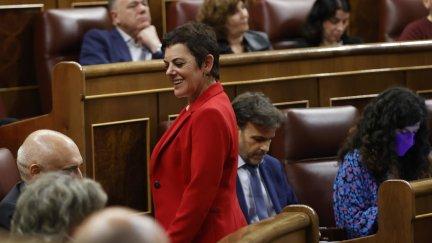 La portavoz de Bildu, Mertxe Aizpurua, este jueves en el Congreso. (EFE/Mariscal)