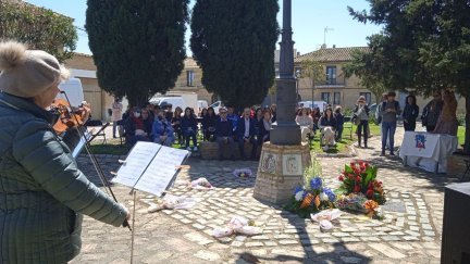 Homenaje celebrado este jueves en Ejea.