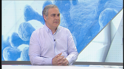 El epidemiólogo Nacho de Blas en el plató de Buenos Días Aragón.