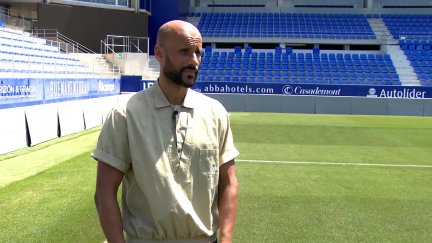 Mikel Rico durante su entrevista en Aragón Deporte.