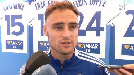 Dani Lasure en rueda de prensa.