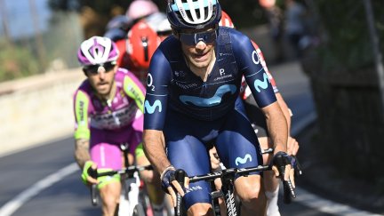 Jorge Arcas, durante la etapa en la que finalizó en tercera posición.