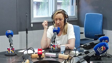 Marta Gastón, en los micrófonos de Aragón Radio.