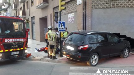 El varón ha fallecido tras desvanecerse y chocar contra un local. Fuente y firma: Diputación de Zaragoza.