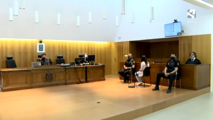 Imagen del juicio en la Audiencia Provincial de Huesca.