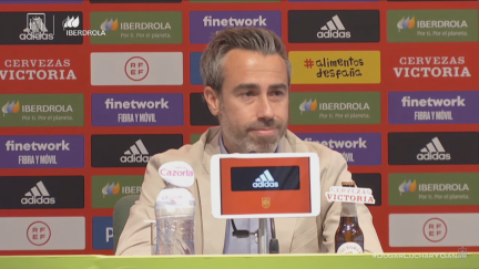Jorge Vilda, durante su comparecencia de este martes.