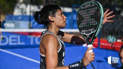 Majo Sánchez, durante un partido. Foto: World Padel Tour.